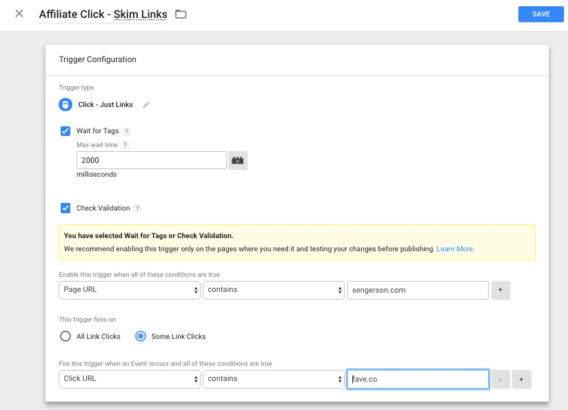 tracking affiliate sales in google analytics